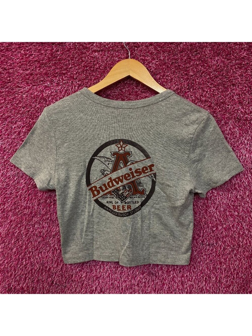 Junk Food Clothing Women's Budweiser Anheuser Busch Baby Tee Medium